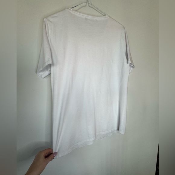Bluemarine White T-Shirt – Size M, Embellished Neckline - Picture 8 of 11